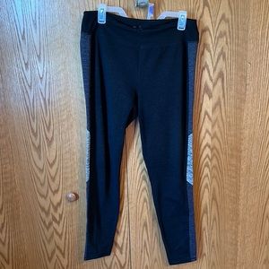 Tangerine Leggings, black with gray sides